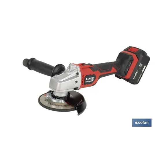 AMOLADORA A BATERÍA Li-ion 20 V 10.000 RPM - 115/125 MM