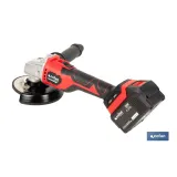 AMOLADORA A BATERÍA Li-ion 20 V 10.000 RPM - 115/125 MM