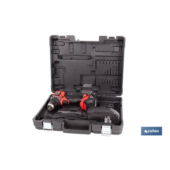 TALADRO ATORNILLADOR COMPACTO A BATERÍA LI-ION 20 V 1900 RPM 60 Nm
