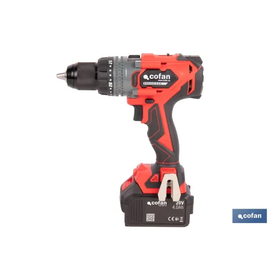 TALADRO PERCUTOR A BATERÍA LI-ION 20 V 2000 RPM 150 NM