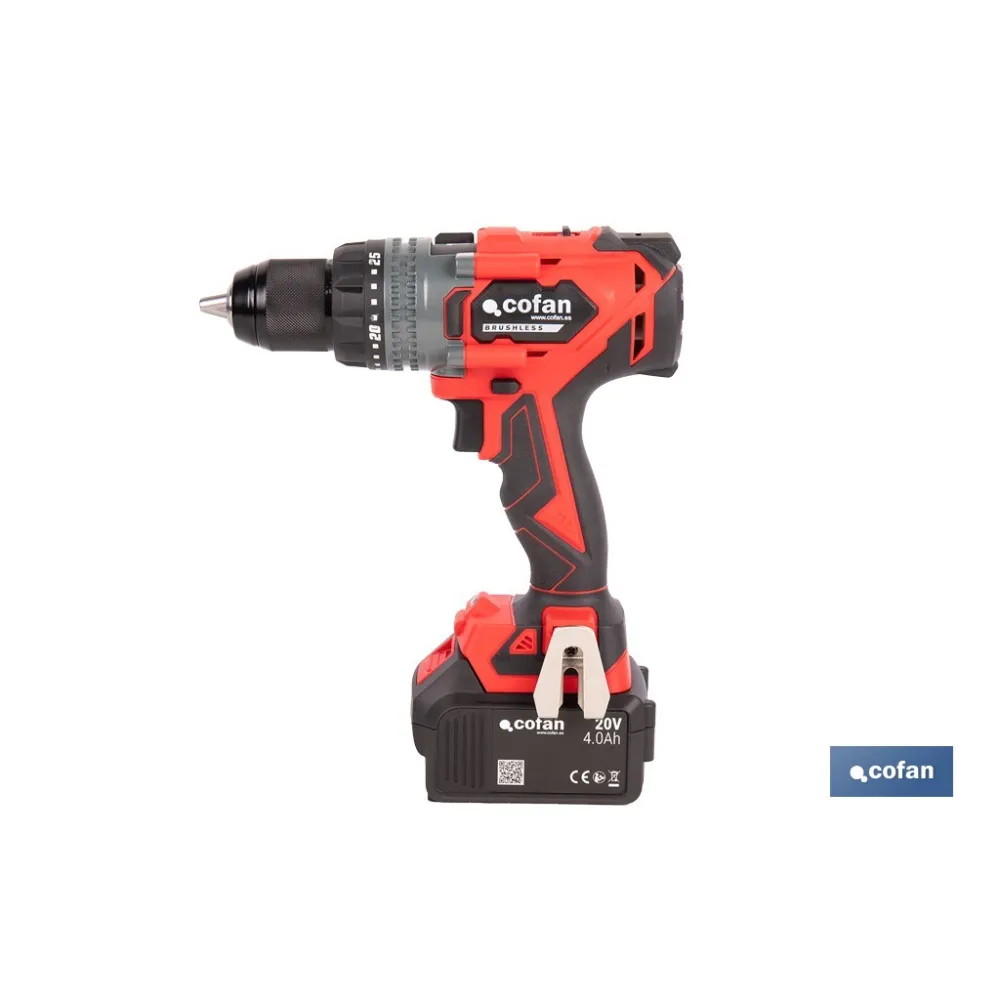 TALADRO PERCUTOR A BATERÍA LI-ION 20 V 2000 RPM 150 NM SIN CARGADOR NI BATERÍA