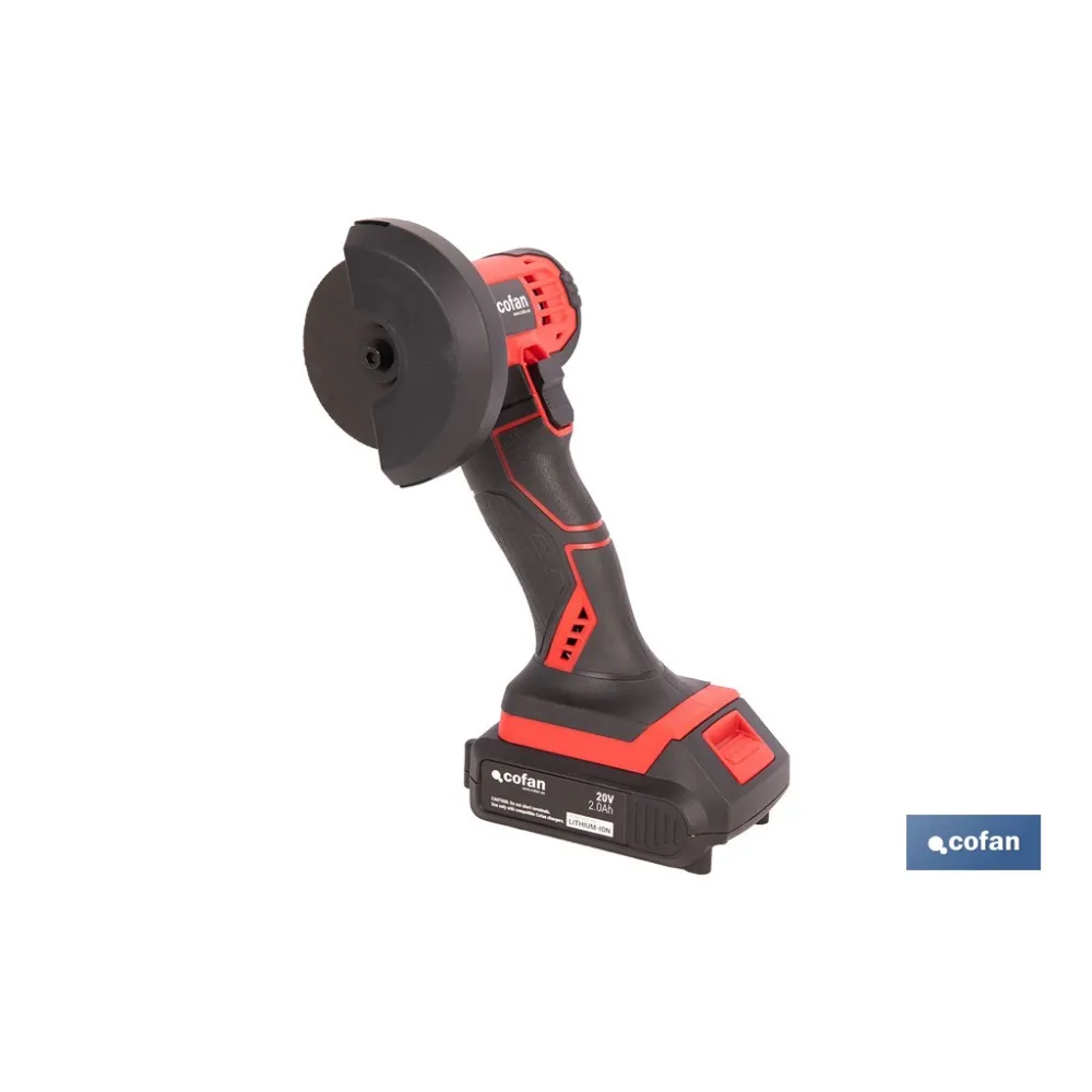 MINIAMOLADORA A BATERÍA LI-ION 20 V 19500 RPM 76 MM