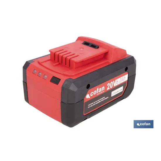 BATERÍA RECARGABLE Li-ion 20 V 6.0Ah