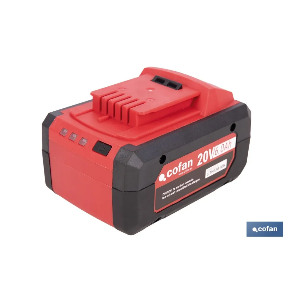 BATERÍA RECARGABLE Li-ion 20 V 6.0Ah