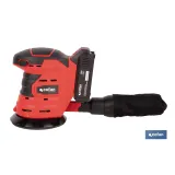 LIJADORA ORBITAL A BATERÍA Li-ion 20 V 125 MM 10000 RPM