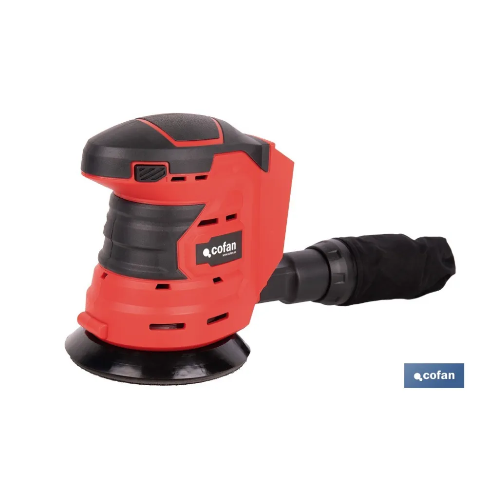 LIJADORA ORBITAL A BATERÍA Li-ion 20 V 125 MM 10000 RPM SIN CARGADOR NI BATERÍA