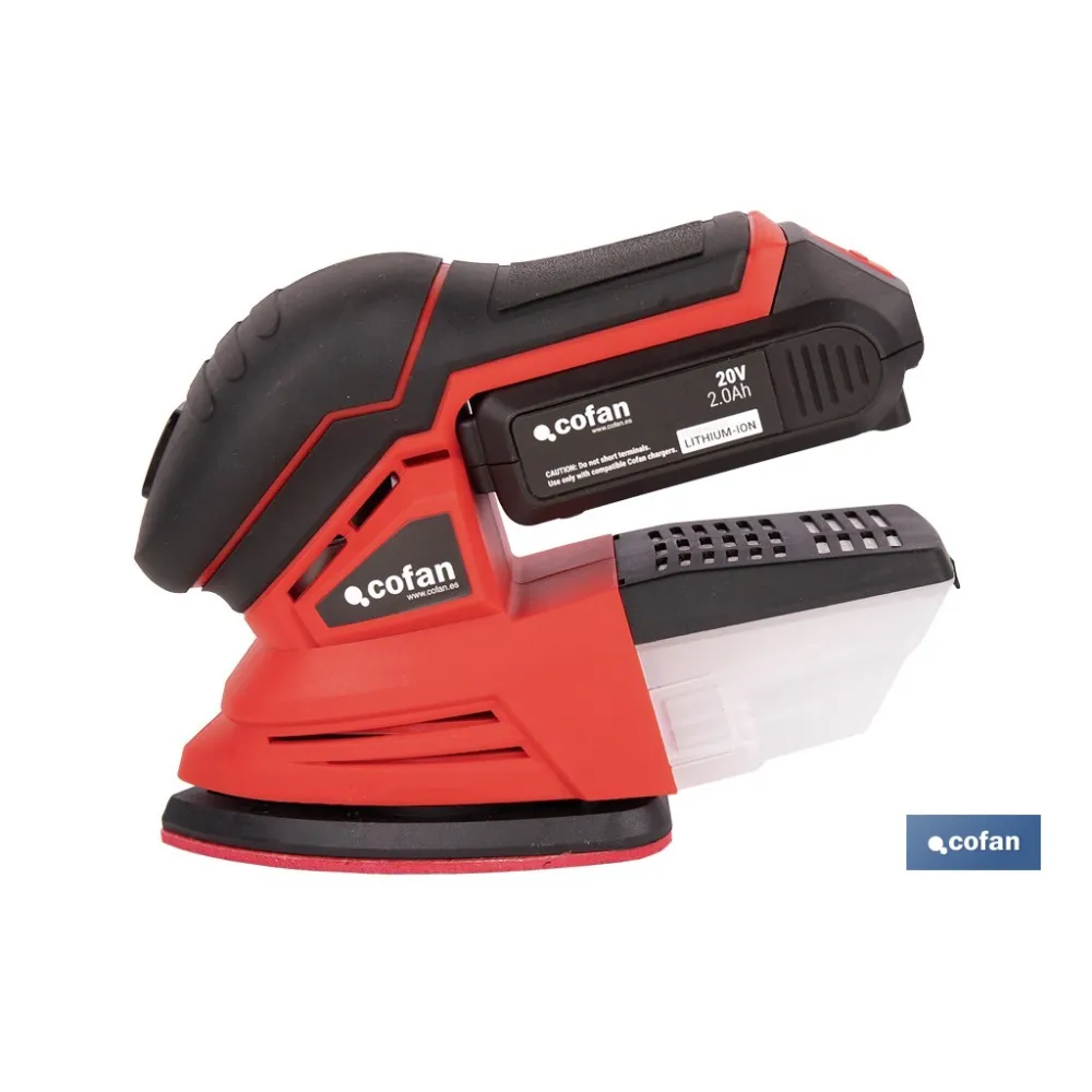 LIJADORA MOUSE A BATERÍA Li-ion 20 V 11000 RPM