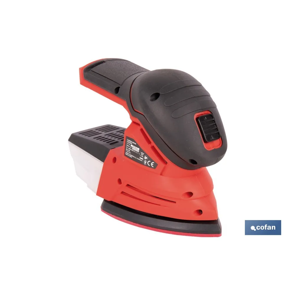 LIJADORA MOUSE A BATERÍA Li-ion 20 V 11000 RPM SIN CARGADOR NI BATERÍA