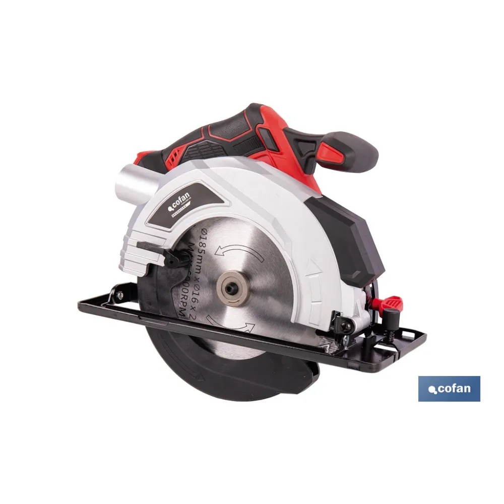 SIERRA CIRCULAR A BATERÍA Li-ion 20 V Ø185 MM SIN CARGADOR NI BATERÍA