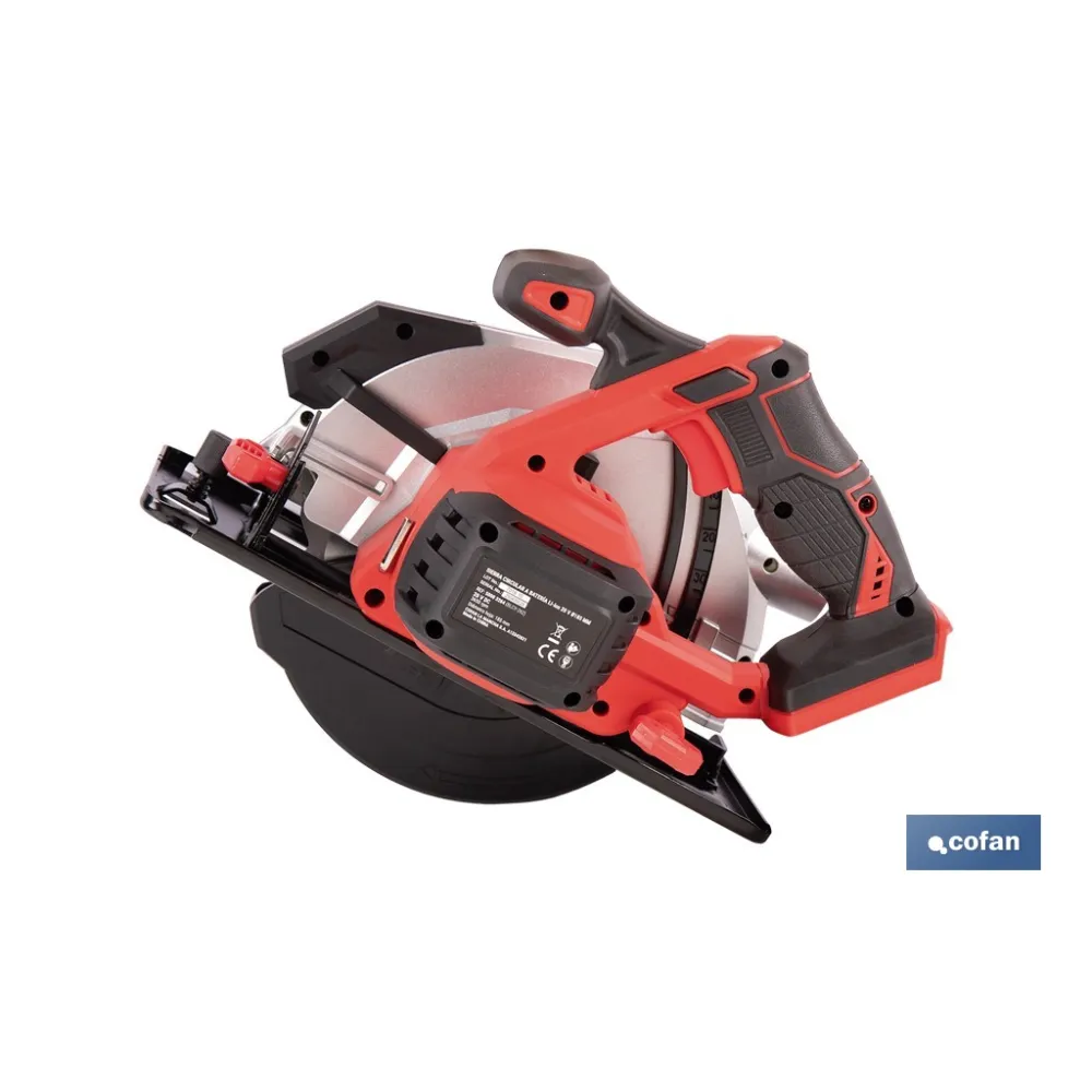 SIERRA CIRCULAR A BATERÍA Li-ion 20 V Ø185 MM SIN CARGADOR NI BATERÍA