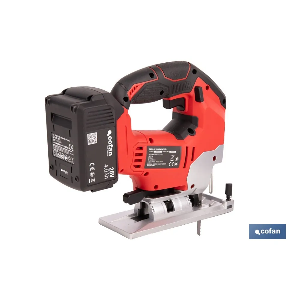 SIERRA DE CALAR A BATERÍA Li-ion 20 V 0-45° 0-3000 RPM