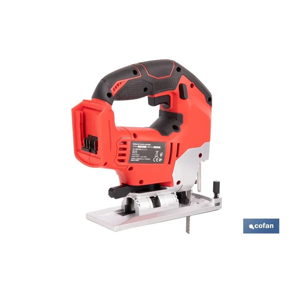 SIERRA DE CALAR A BATERÍA Li-ion 20 V 0-45° 0-3000 RPM SIN CARGADOR NI BATERÍA