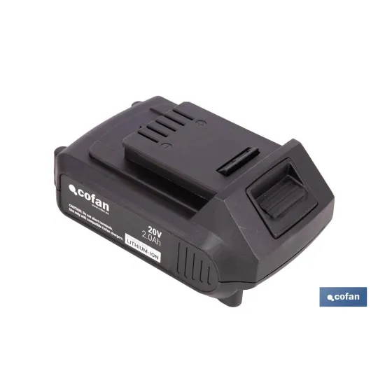 PACK CARGADOR 20 V 2.4 A Y BATERÍA Li-ion 20 V 2.0Ah
