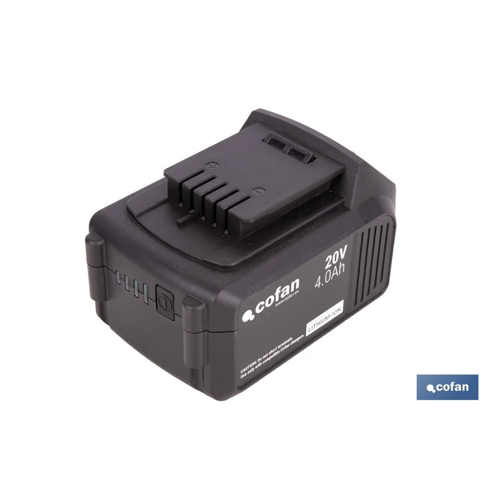 PACK CARGADOR 20 V 4.5 A Y BATERÍA Li-ion 20 V 4.0Ah