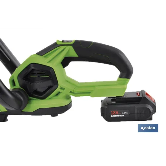 CORTASETOS ELÉCTRICO DE LARGO ALCANCE A BATERÍA LI-ION 18V 1400+10% RPM