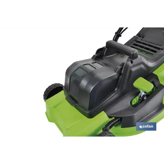 CORTACÉSPED ELÉCTRICO CON RUEDAS 36V 3200 RPM 5 POSICIONES DE CORTE