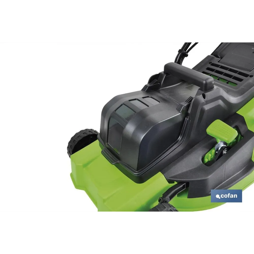 CORTACÉSPED ELÉCTRICO CON RUEDAS 36V 3200 RPM 5 POSICIONES DE CORTE