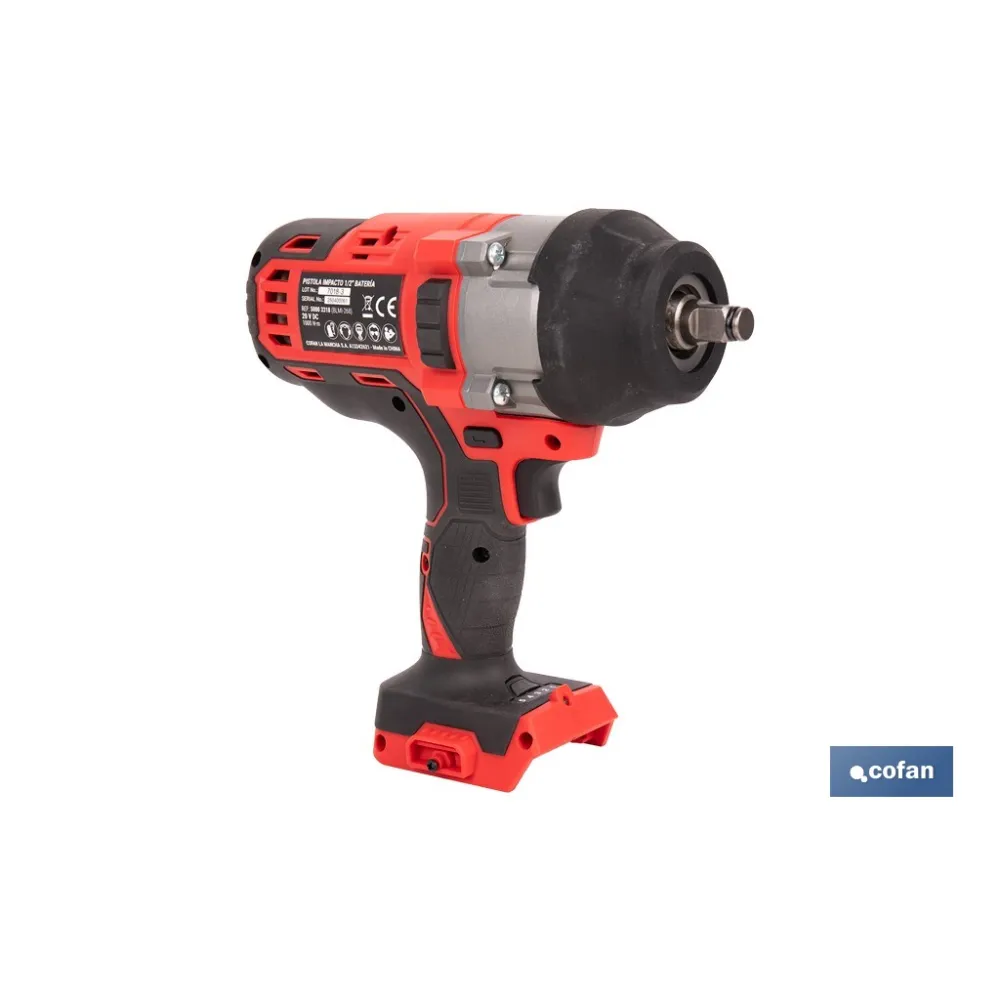 PISTOLA IMPACTO 1/2 BATERÍA LI-ION 20 V 1000 NM SIN CARGADOR NI BATERÍA