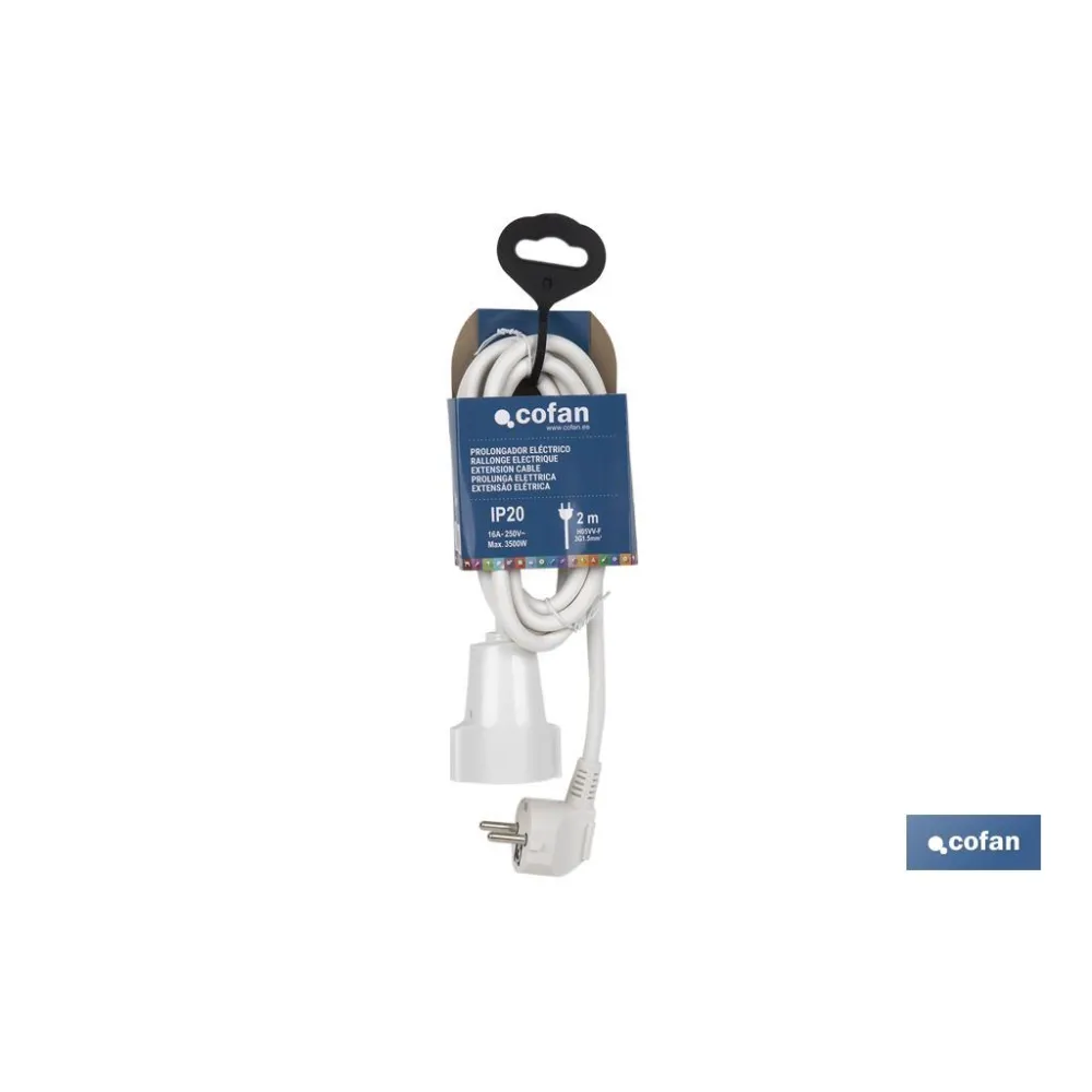 PROLONGADOR ELECTRICO 2M (3 x 1,5mm)