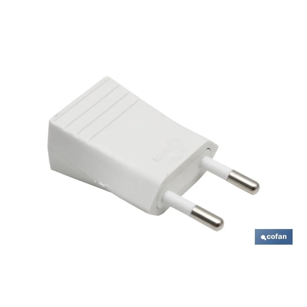 CLAVIJA BIPOLAR BLANCO (10A-250V)