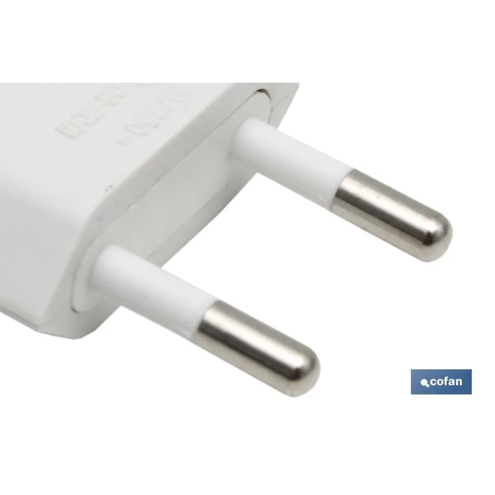 CLAVIJA BIPOLAR BLANCO (10A-250V)