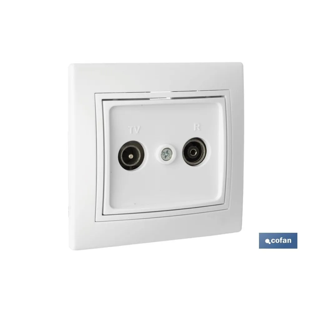 TOMA TV/RADIO EMPOTRAR BLANCO MODELO PACIFIC