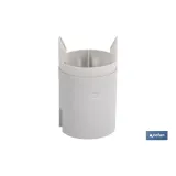 PORTALÁMPARAS PARA OBRA E-27 4A250V RESINA TERMOESTABLE BLANCO
