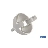 PORTALÁMPARAS PARA OBRA E-27 4A250V RESINA TERMOESTABLE BLANCO