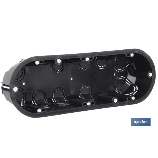 CAJA TRIPLE EMPOTRAR MECANISMOS 218X68X42 6 ENTRADAS TUBO