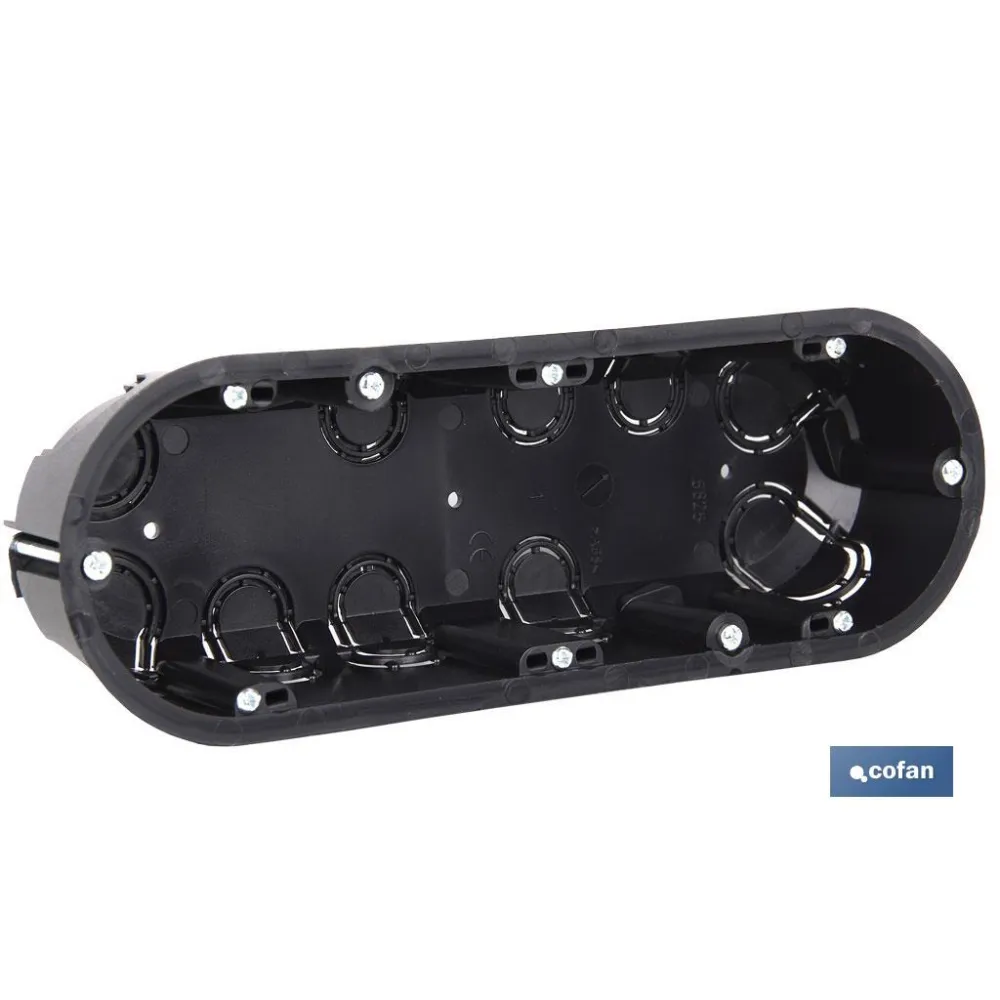CAJA TRIPLE EMPOTRAR MECANISMOS 218X68X42 6 ENTRADAS TUBO
