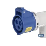 ADAPTADOR INDUSTRIAL 16A 230V IP44 CLAVIJA SCHUKO