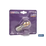 BOMBILLA LED ESFERICA FILAMENTO E27 4W 470LM 2700K