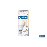 BOMBILLA LED ESFÉRICA E14 6.5 W 806 LM 3000 K