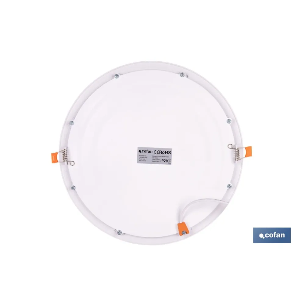 DOWNLIGHT EMPOTRABLE BLANCO SMD 24 W 2400 LM Ø295 MM 3CCT