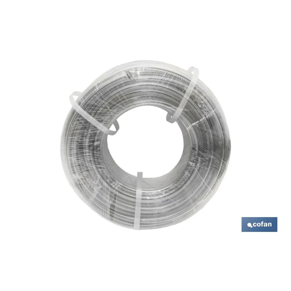 MANGUERA PVC MONOCAPA CRISTAL 7x10mm/100m
