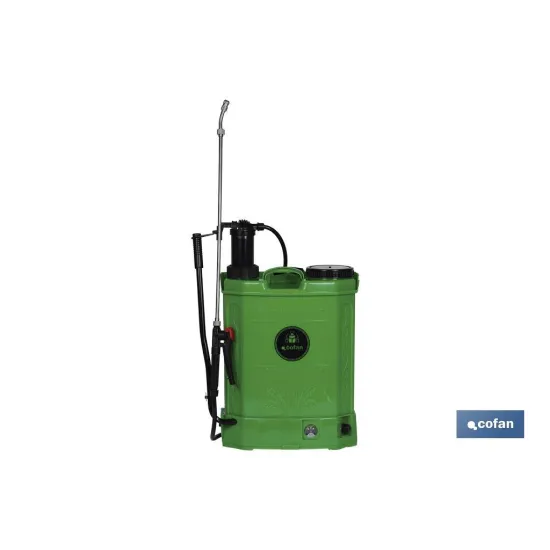 PULVERIZADOR DE ESPALDA 16 L DUAL- ELECTRICO/MANUAL