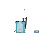PULVERIZADOR DE ESPALDA 16 L DUAL - ELÉCTRICO/MANUAL Li-ion 12 V 8.0 Ah