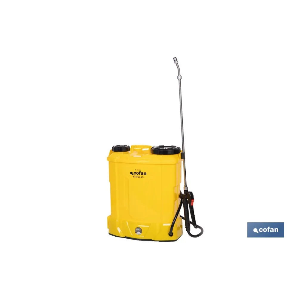 PULVERIZADOR DE ESPALDA 12 L ELÉCTRICO LI-ION 12 V 8.0 AH