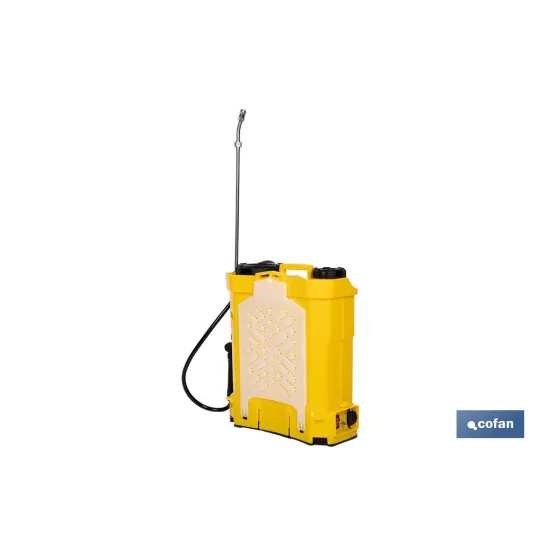 PULVERIZADOR DE ESPALDA 12 L ELÉCTRICO LI-ION 12 V 8.0 AH