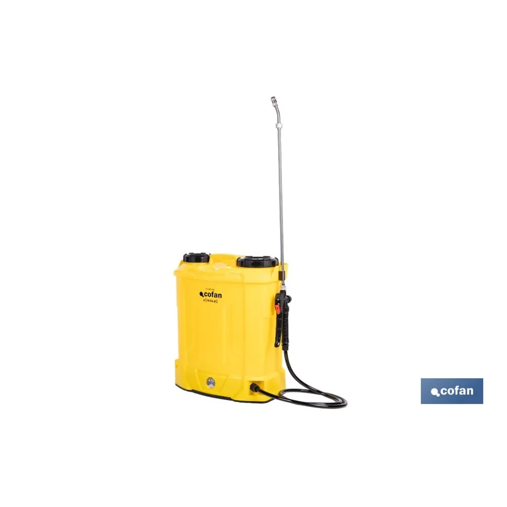 PULVERIZADOR DE ESPALDA ELÉCTRICO 16 L Li-Ion 12 V 8.0 Ah