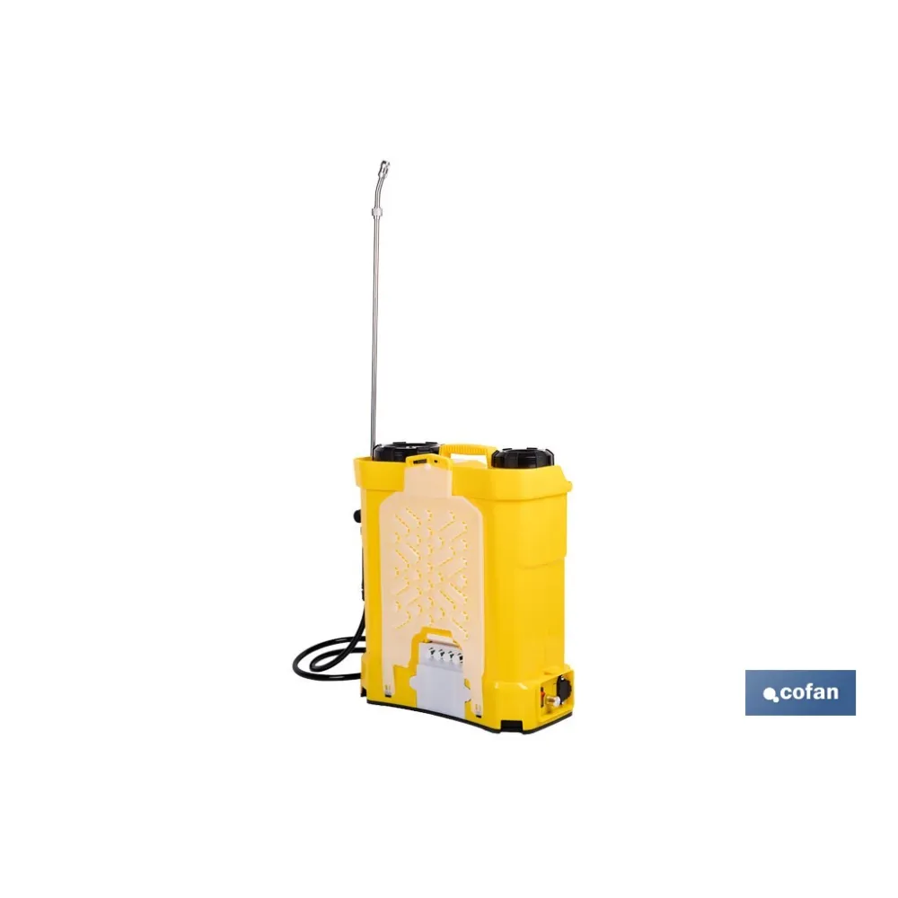 PULVERIZADOR DE ESPALDA ELÉCTRICO 16 L Li-Ion 12 V 8.0 Ah