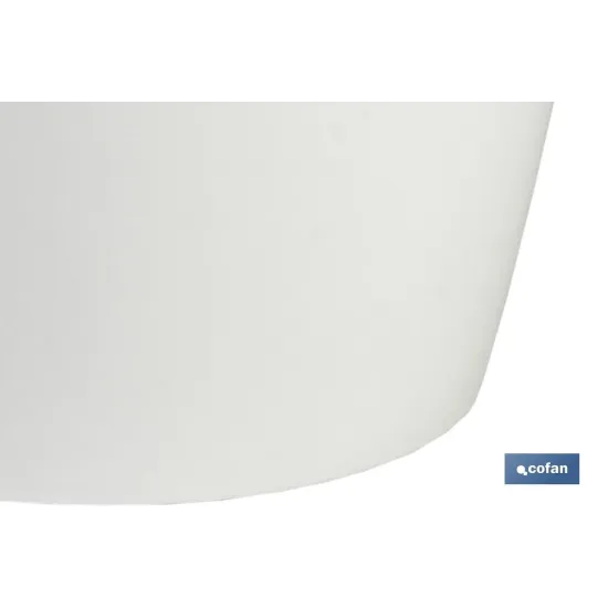 MACETA CAMELIA COLOR BLANCO 14X13.8cm venta unitaria
