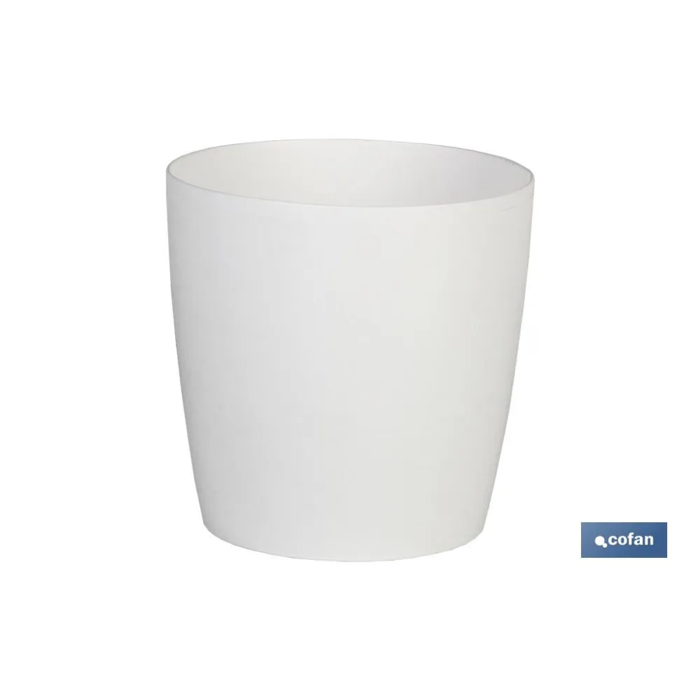 MACETA CAMELIA COLOR BLANCO 18X17.8cm