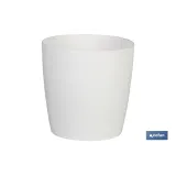 MACETA CAMELIA COLOR BLANCO 25X23.6cm venta unitaria