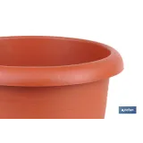 MACETA MARRON MODELO GARDENIA 25X20.5+ PLATO 21cm