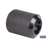 MACETA O MACETERO GAMA TEXTIL COLOR NEGRO PP Ø 195 X 201 MM 4,9 L