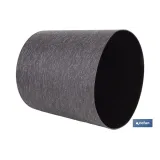 MACETA O MACETERO GAMA TEXTIL COLOR NEGRO PP Ø 285 X 316 MM 16 L venta unitaria