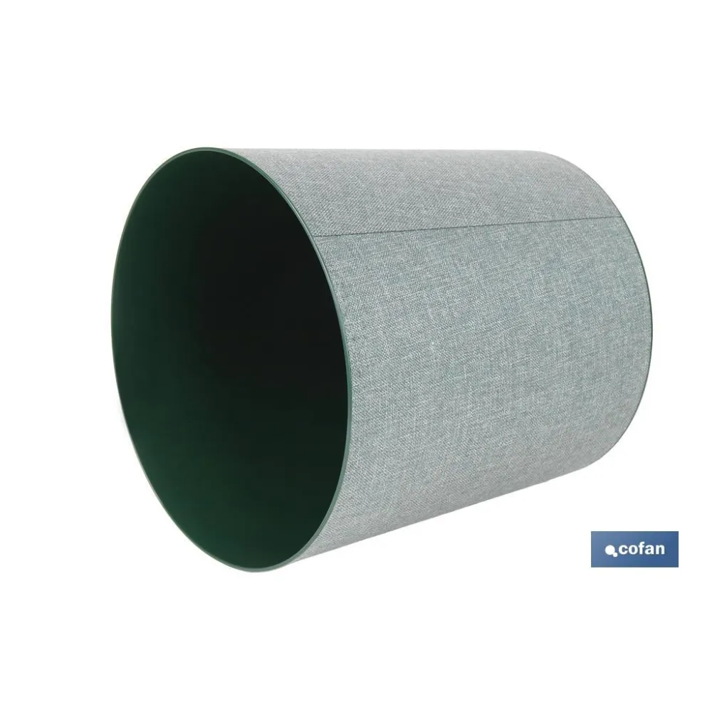 MACETA O MACETERO GAMA TEXTIL COLOR VERDE PP Ø 285 X 316 MM 16 L venta unitaria