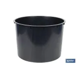 MACETERO 2 EN 1 FORMA CÓNICA CON DEPÓSITO COLOR NEGRO PP Ø 295 X 571 MM 12,5 L