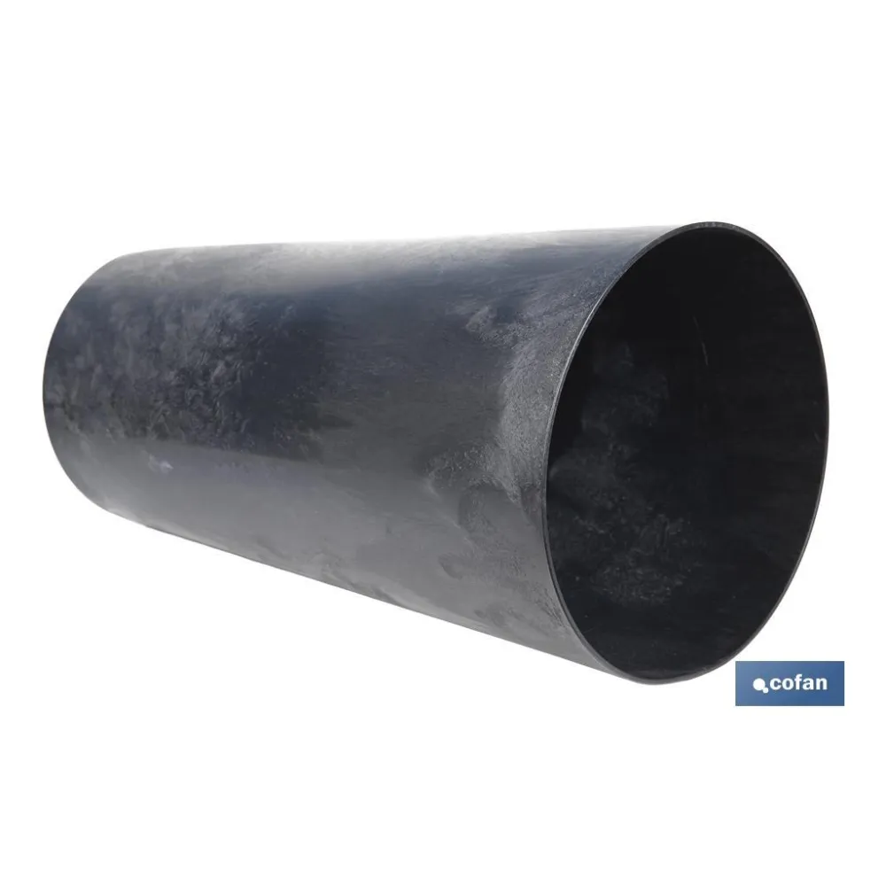 MACETERO 2 EN 1 FORMA CÓNICA CON DEPÓSITO COLOR NEGRO PP Ø 295 X 571 MM 12,5 L